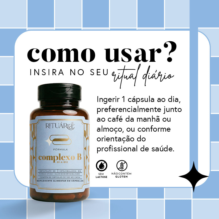 Fórmula Complexo B - 60 dias (60 cápsulas)