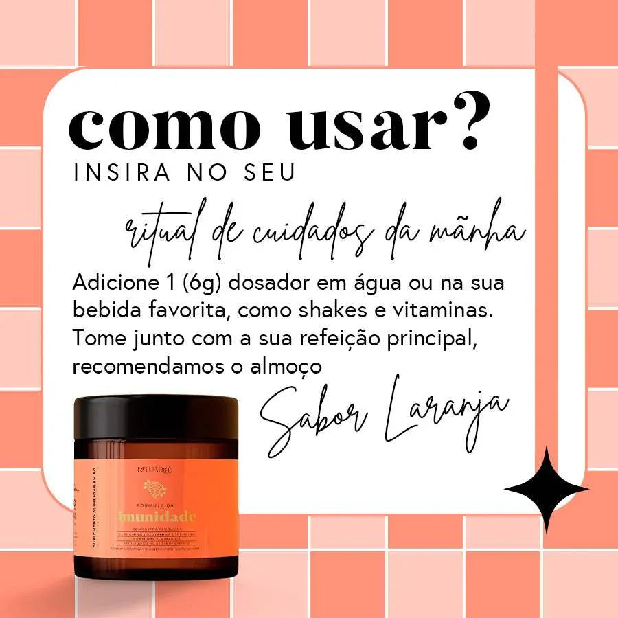 Imuno Shot (Fórmula da Imunidade) 150 g - Curcumina + Glutamina