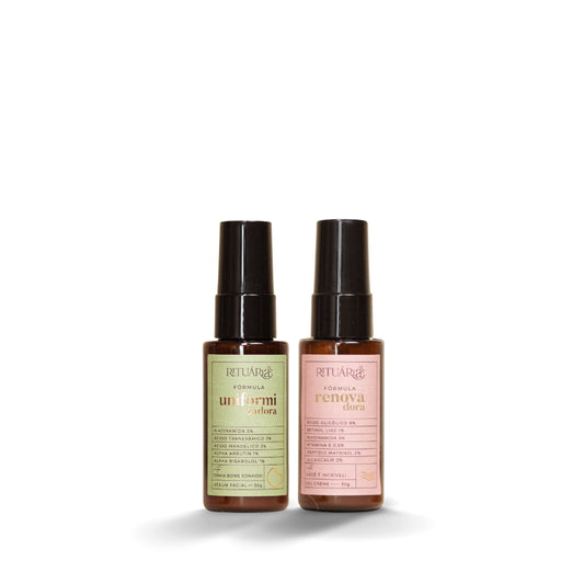 Ritual Essencial para Manchas e Linhas Finas (Uniformizadora + Renovadora)