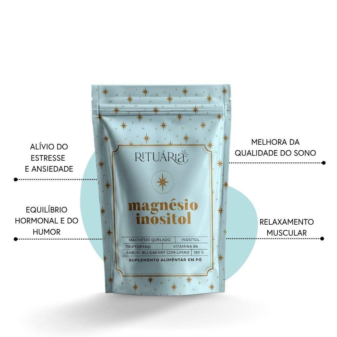 Magnésio Inositol 180 g | Blueberry com Limão