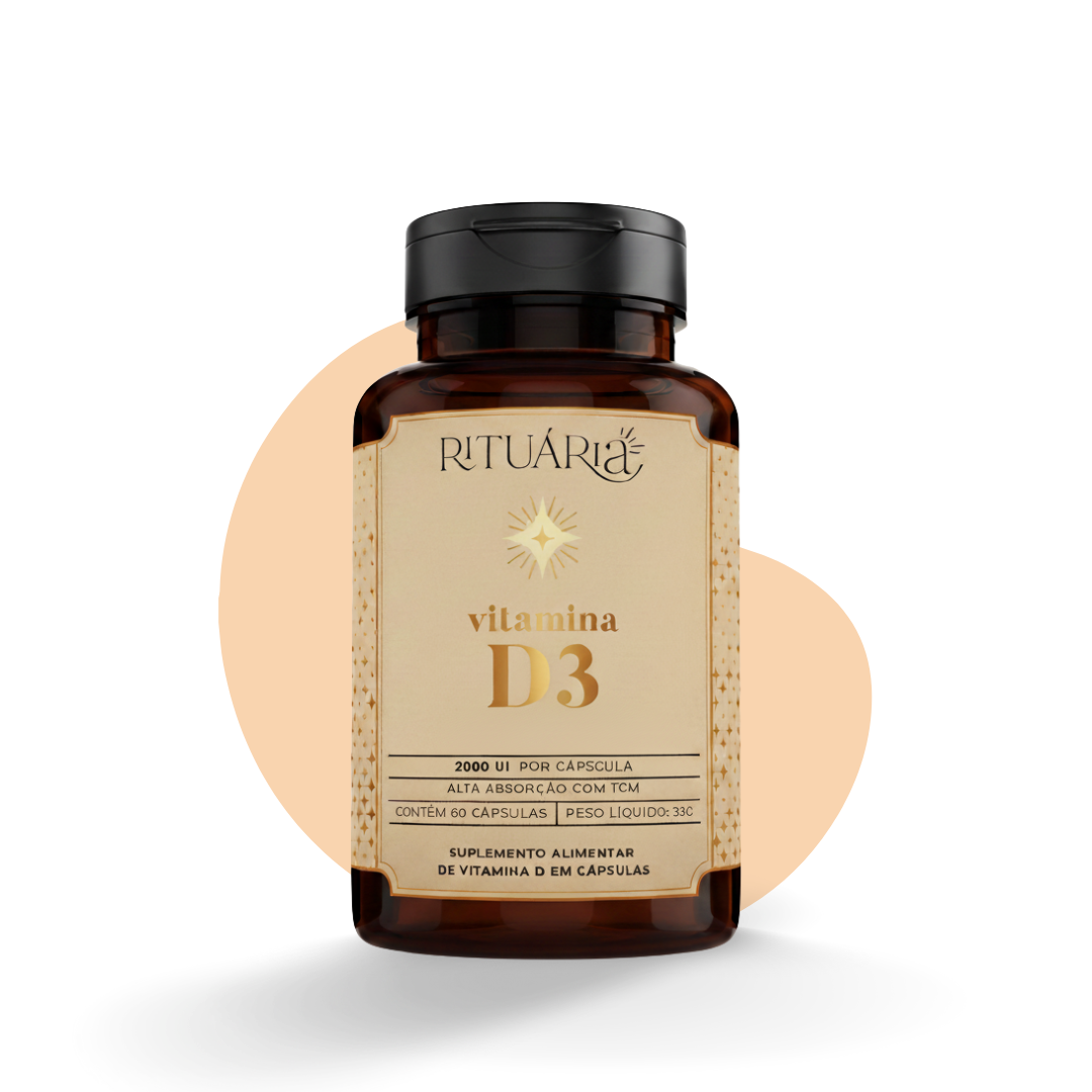 Vitamina D3 2.000 UI com TCM - 60 cápsulas