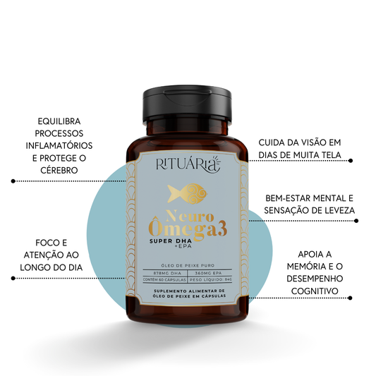 Fórmula Neuro Ômega 3 (Super DHA) - 60 cápsulas