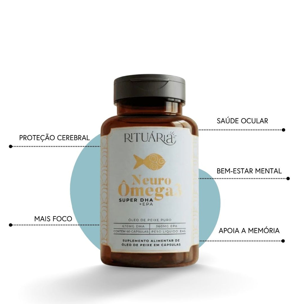 Fórmula Neuro Ômega 3 (Super DHA) - 60 cápsulas - Com Certificação IFOS