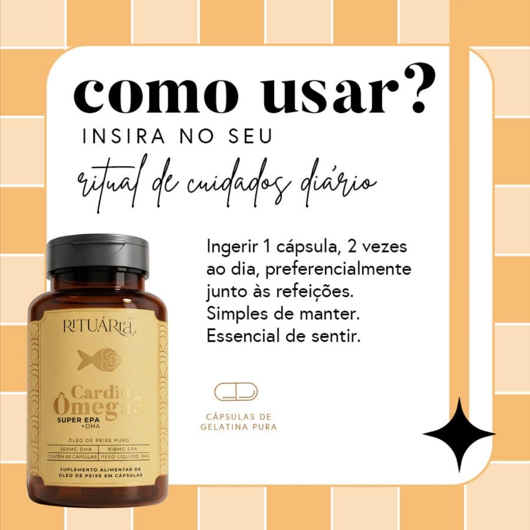 Fórmula Cardio Ômega 3 (Super EPA) - 60 cápsulas - Com Certificação IFOS