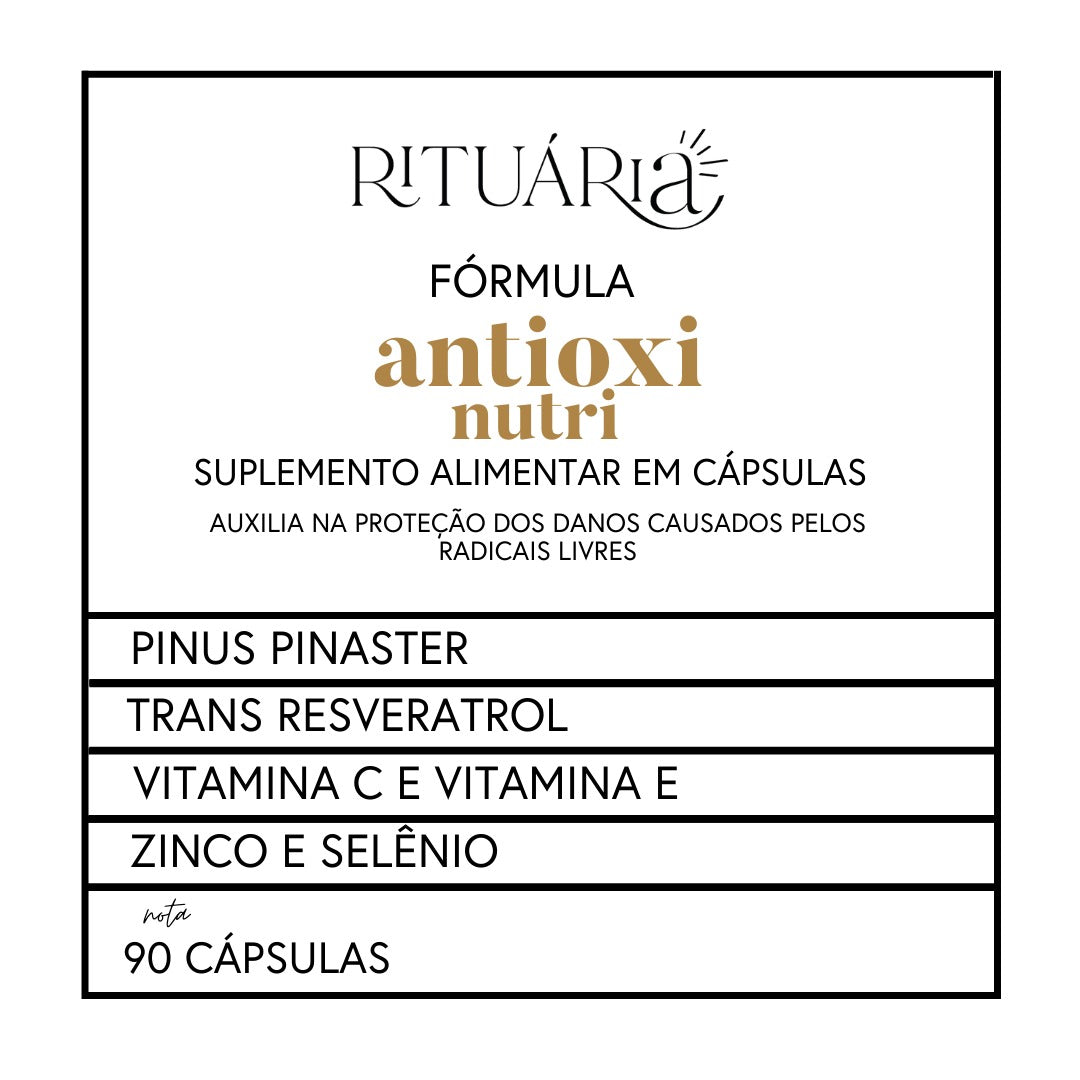 Fórmula Antioxi Nutri – Protetor Solar Oral (90 cápsulas – 3 meses)